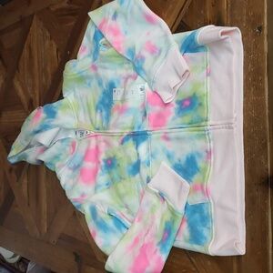 So zip up tye dye Hoodie